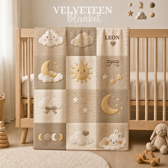 Sun Moon Baby Blanket – photo 4