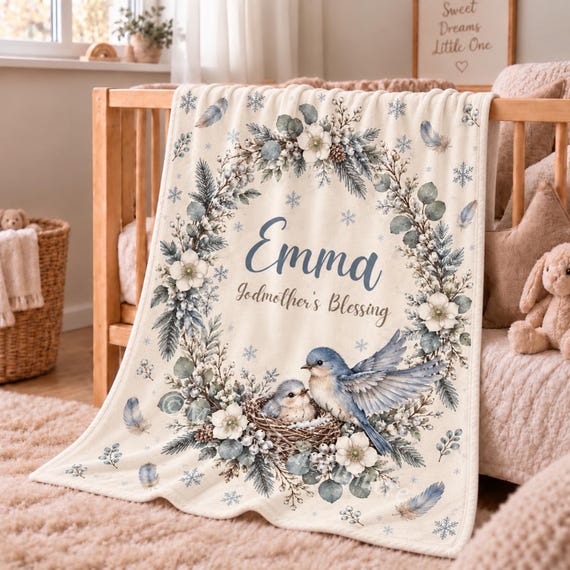 Bluebird Baby Blanket