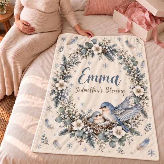 Bluebird Baby Blanket – photo 3