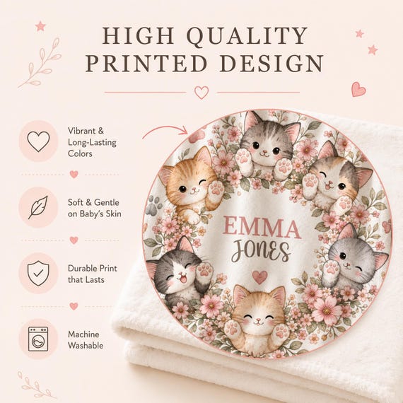 Kitten Baby Blanket – photo 2