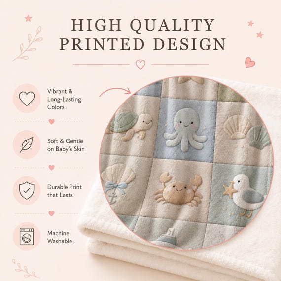 Ocean Baby Blanket – photo 3