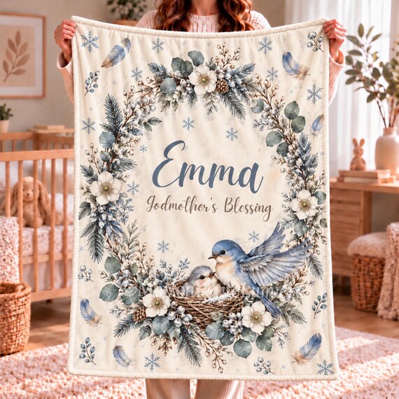 Bluebird Baby Blanket – photo 2