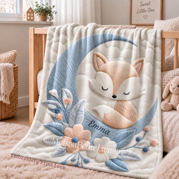 Fox Baby Blanket
