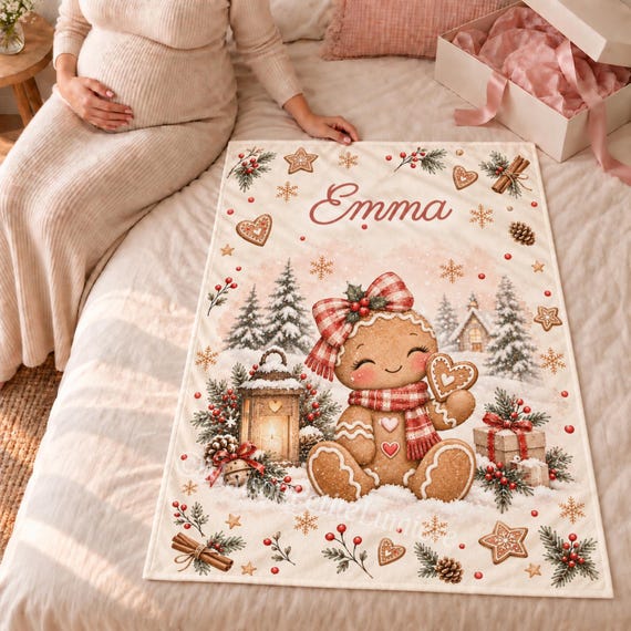 Gingerbread Girl Baby Blanket – photo 2