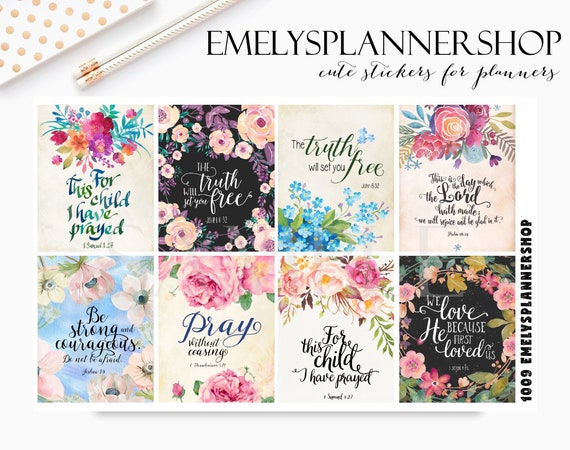 Bible Planner Stickers Designed for Erin Condren Vertical Life Planner