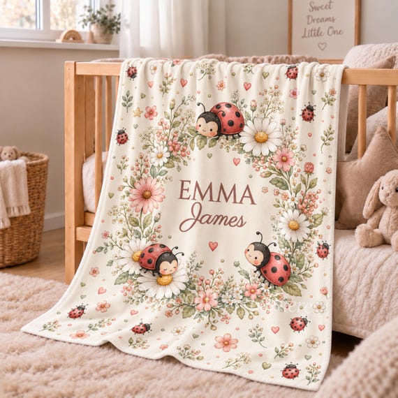 Ladybug Baby Blanket