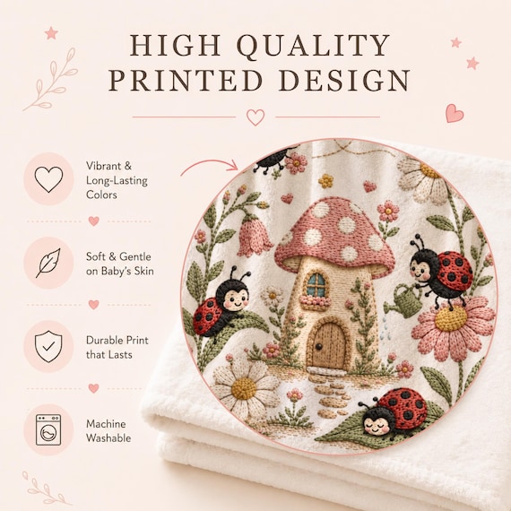 Ladybug Baby Blanket – photo 2