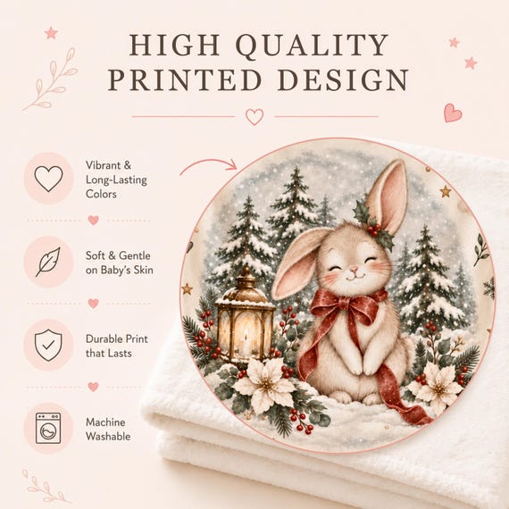 Christmas Bunny Baby Blanket – photo 4