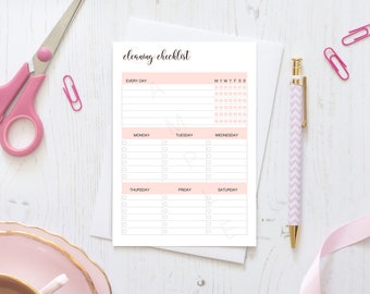 Cleaning Checklist Printable - Cleaning Schedule