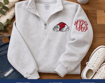 Custom Monogrammed Gardner Webb University Quarter-zip