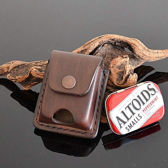 Petite pochette ceinture Altoids Smalls etui a pilules Mini pochette en cuir Altoids Smalls cadeau de randonnee materiel de camping bushcraft Etsy France