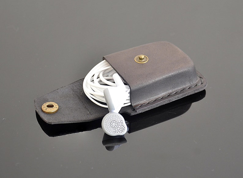 Personalized Earphone Case Leather Earbud Pouch Leather Coin Etsy UK