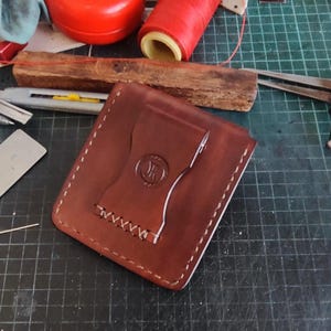 Custom Handmade Premium Leather Phone Belt Case Holster for Samsung Galaxy Z Flip 5 6 7 image 4