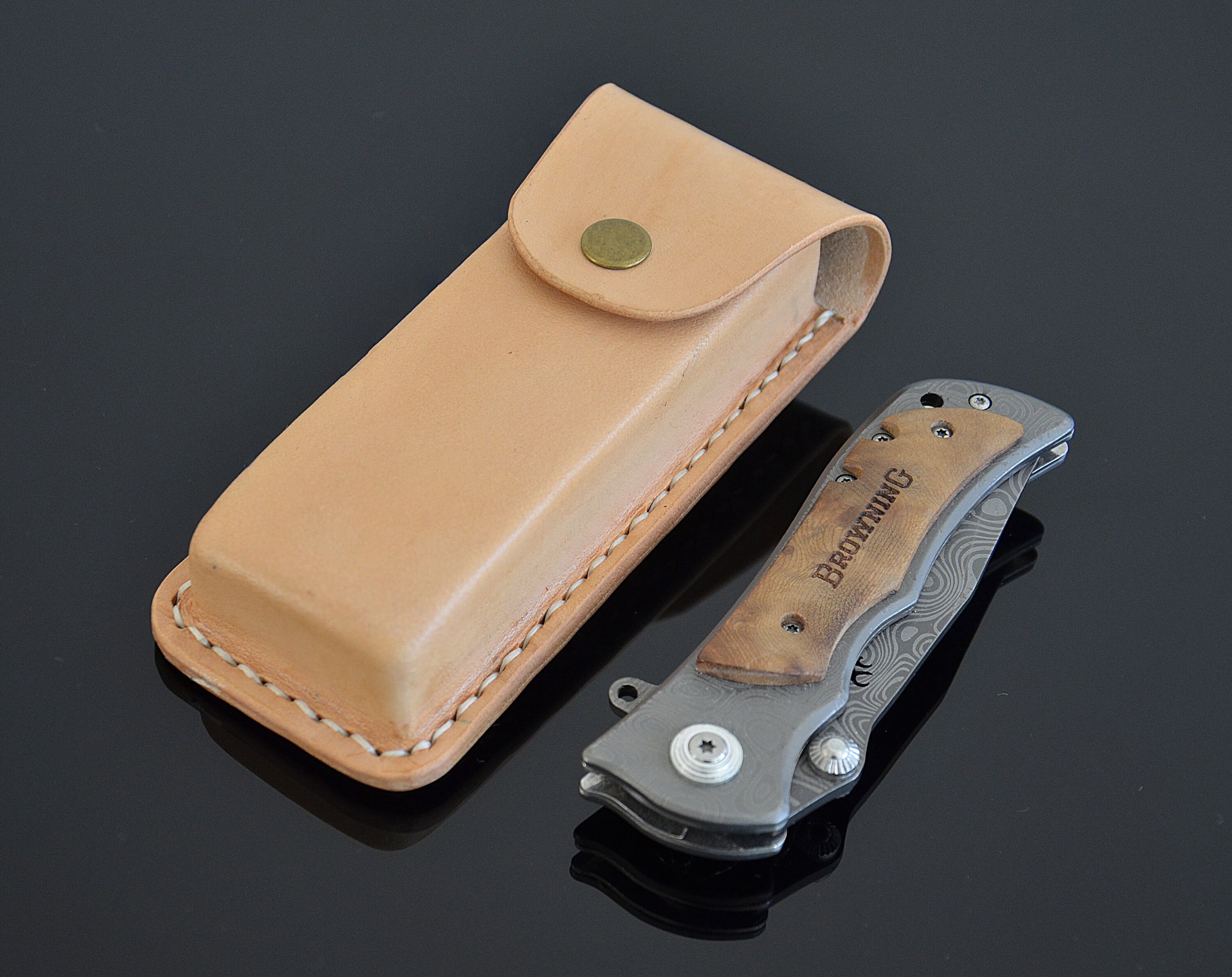 Personalized Pocket Knife Sheath Leatherman Wave Custom Etsy
