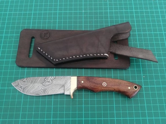10 Draw Knife w/Leather Sheath