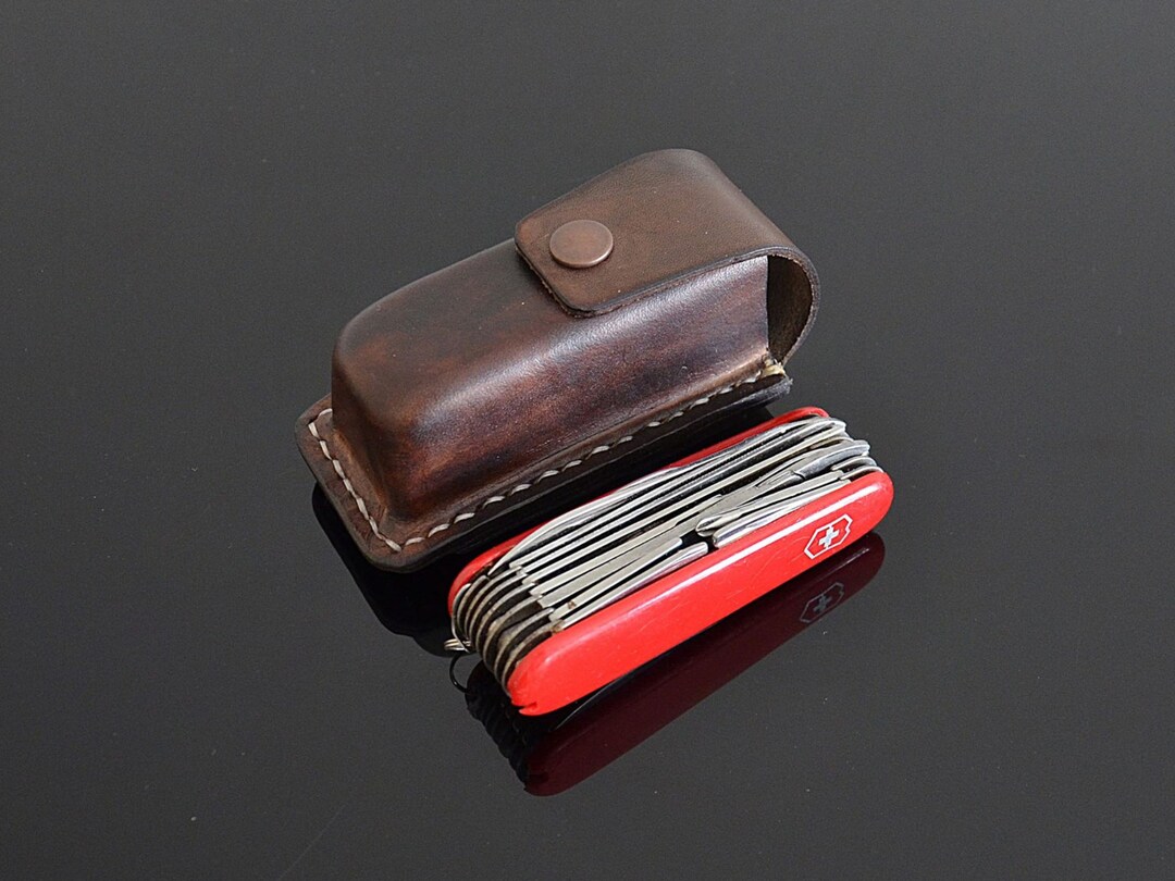 Swiss Army Knife Sheath Handmade Genuine Leather Custom Etsy Canada