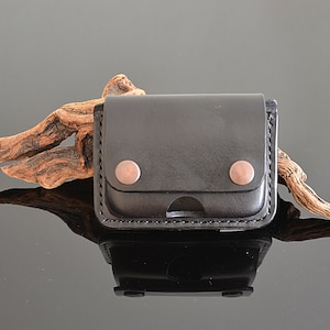 Genuine Leather Insulin Pump Belt Clip Case Pouch