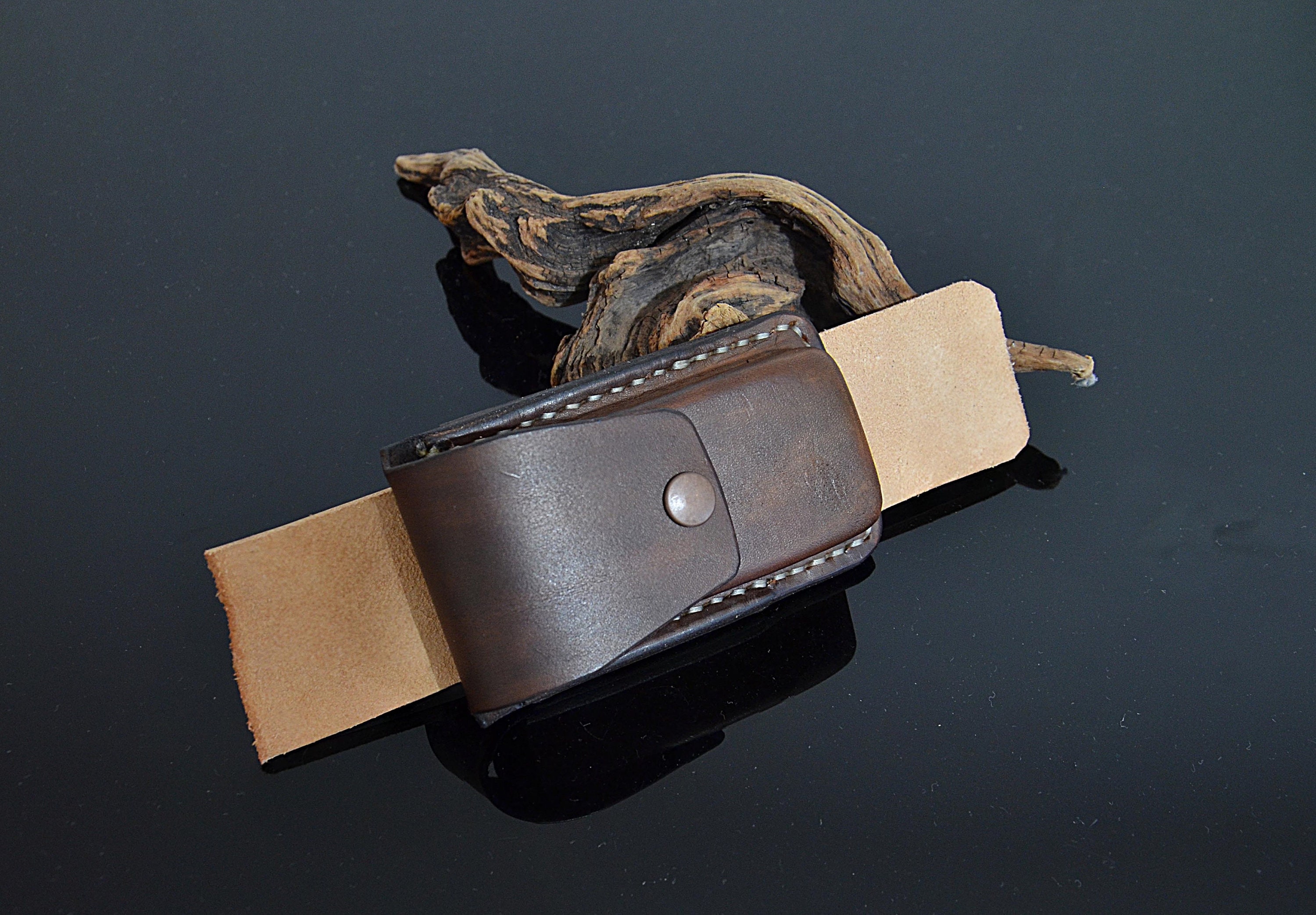 Leather Knife Sheath, Folding Knife Sheath, Pocket Knife Sheath. Belt