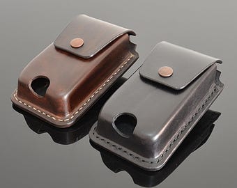 Insulin Pump Leather Belt Clip Case Pouch Holder Custom Sized and Handmade for Medtronic Tandem iLet Ypso and Dana I Pumps