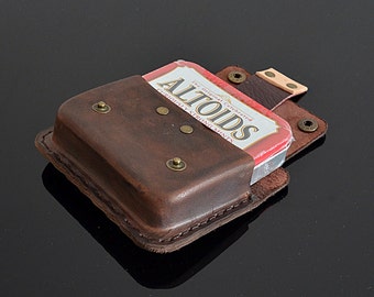 レザーベルトポーチ ブッシュクラフトポーチ ベルト アルトイドレザー