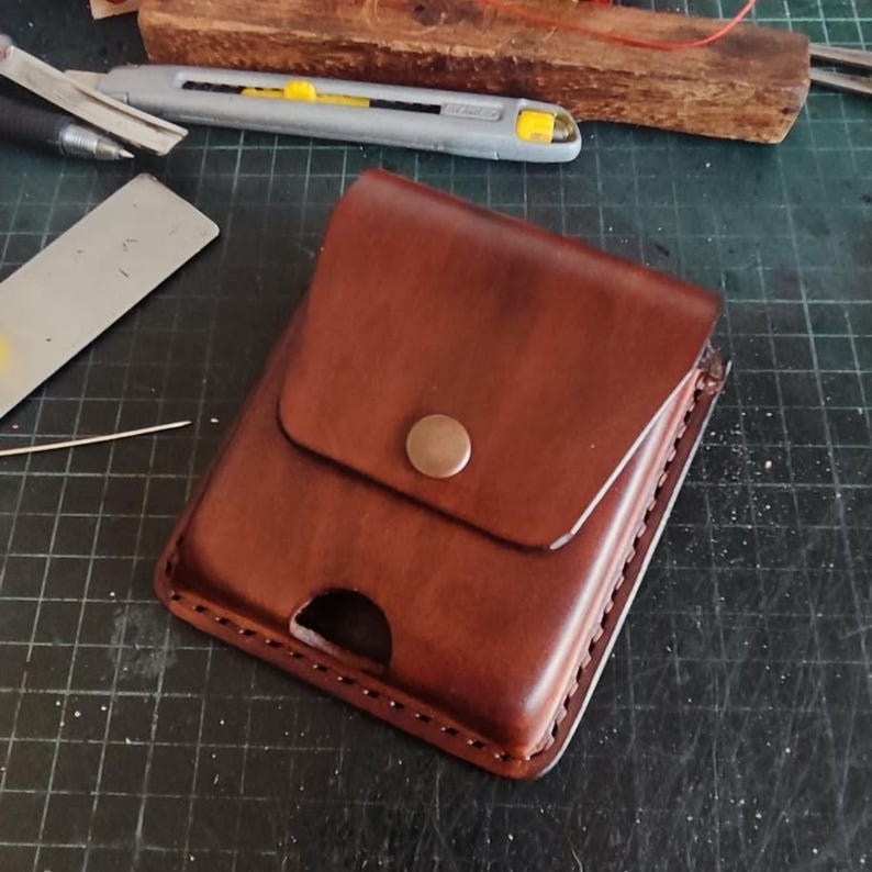 Custom Handmade Premium Leather Phone Belt Case Holster for Samsung Galaxy Z Flip 5 6 7 image 2