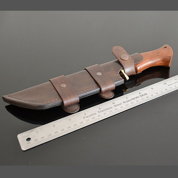 Custom Knife Sheath Horizontal Knife Sheath Belt Knife Leather Sheath Personalized Customized Made to Order Fixed Blade Knife Sheath