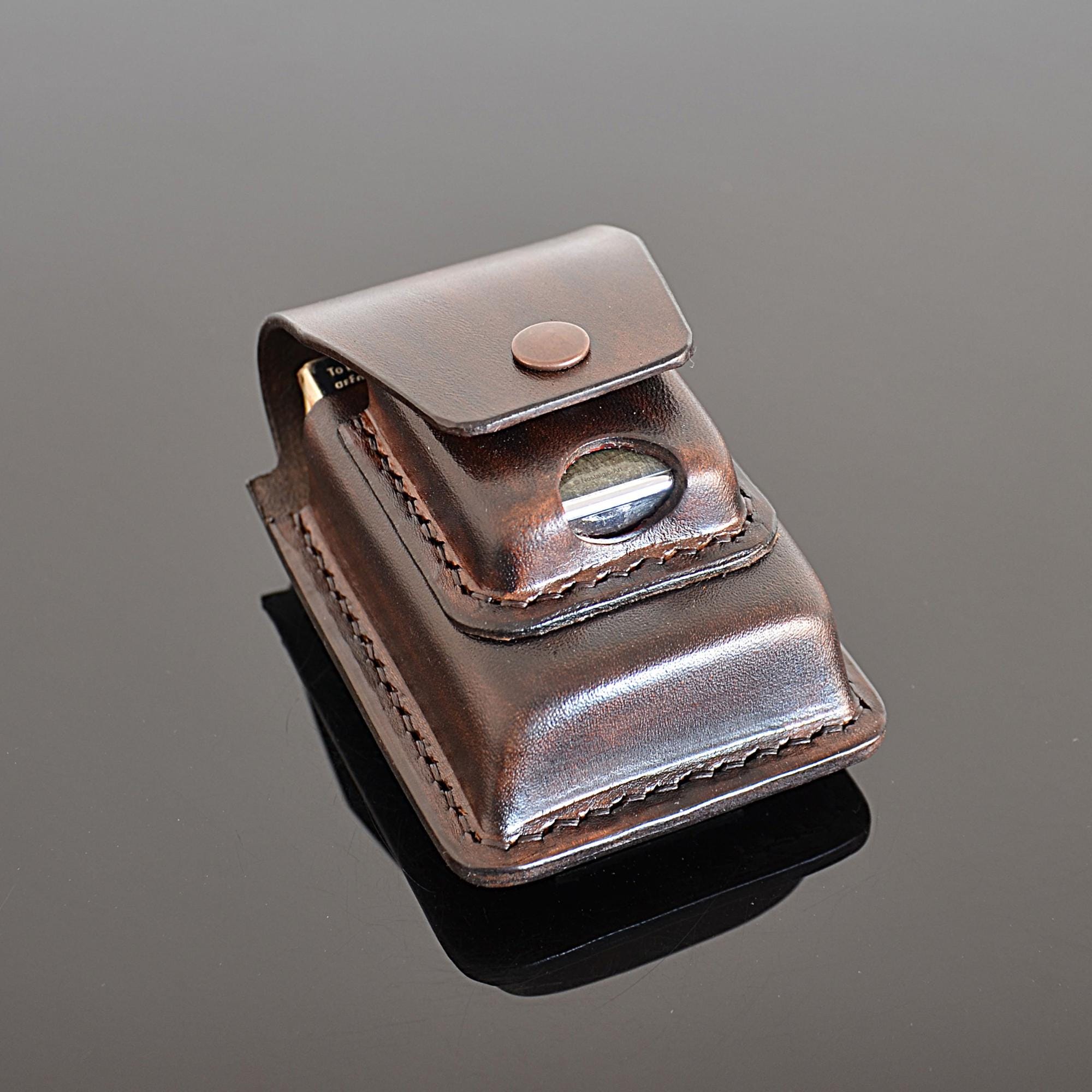 Handmade Premium Genuine Leather Cigarette Lighter Belt Clip Loop Pouch Case  Box Holder
