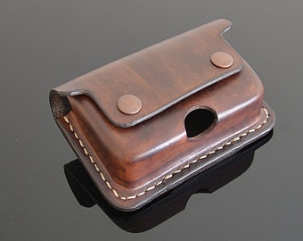 Natural Leather Insulin Pump Belt Case Pouch Holder