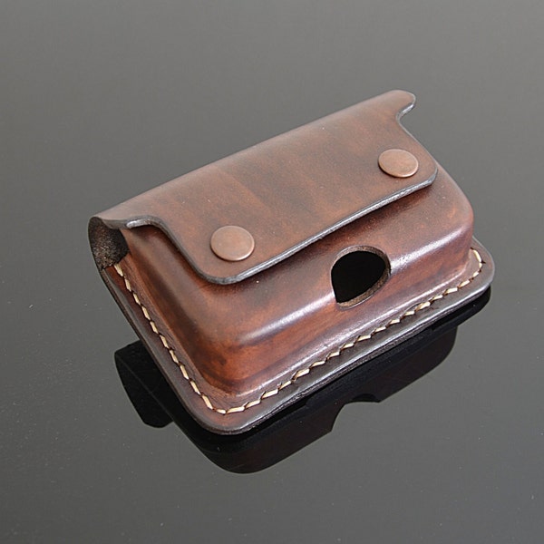 Natural Leather Insulin Pump Belt Case Pouch Holder