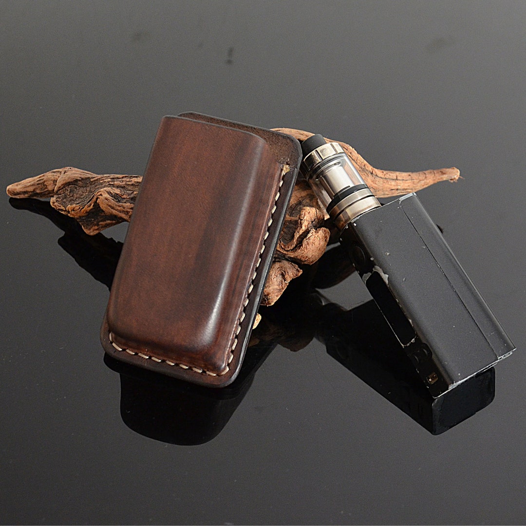 Vape Mod Custom Made Genuine Leather Belt Clip Case Holder Etsy