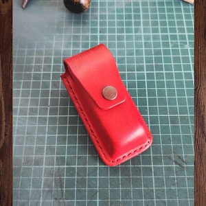 Custom Handmade Belt Clip Sheath for a Victorinox Swiss Champ or other Swiss Army Knives