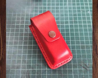 Custom Handmade Belt Clip Sheath for a Victorinox Swiss Champ or other Swiss Army Knives