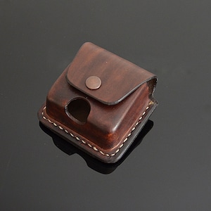 Custodia con clip da cintura in vera pelle per auricolari Powerbeats Pro 2 Beat Fits Pro e altre marche