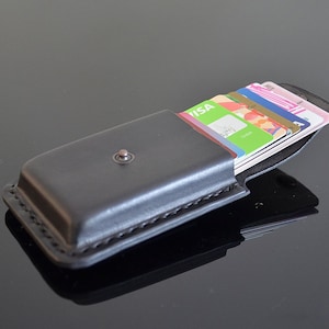 Creditcardhouder Leren visitekaartjeshouder Gepersonaliseerde visitekaartjeshouder Riemzakje voor visitekaartjes