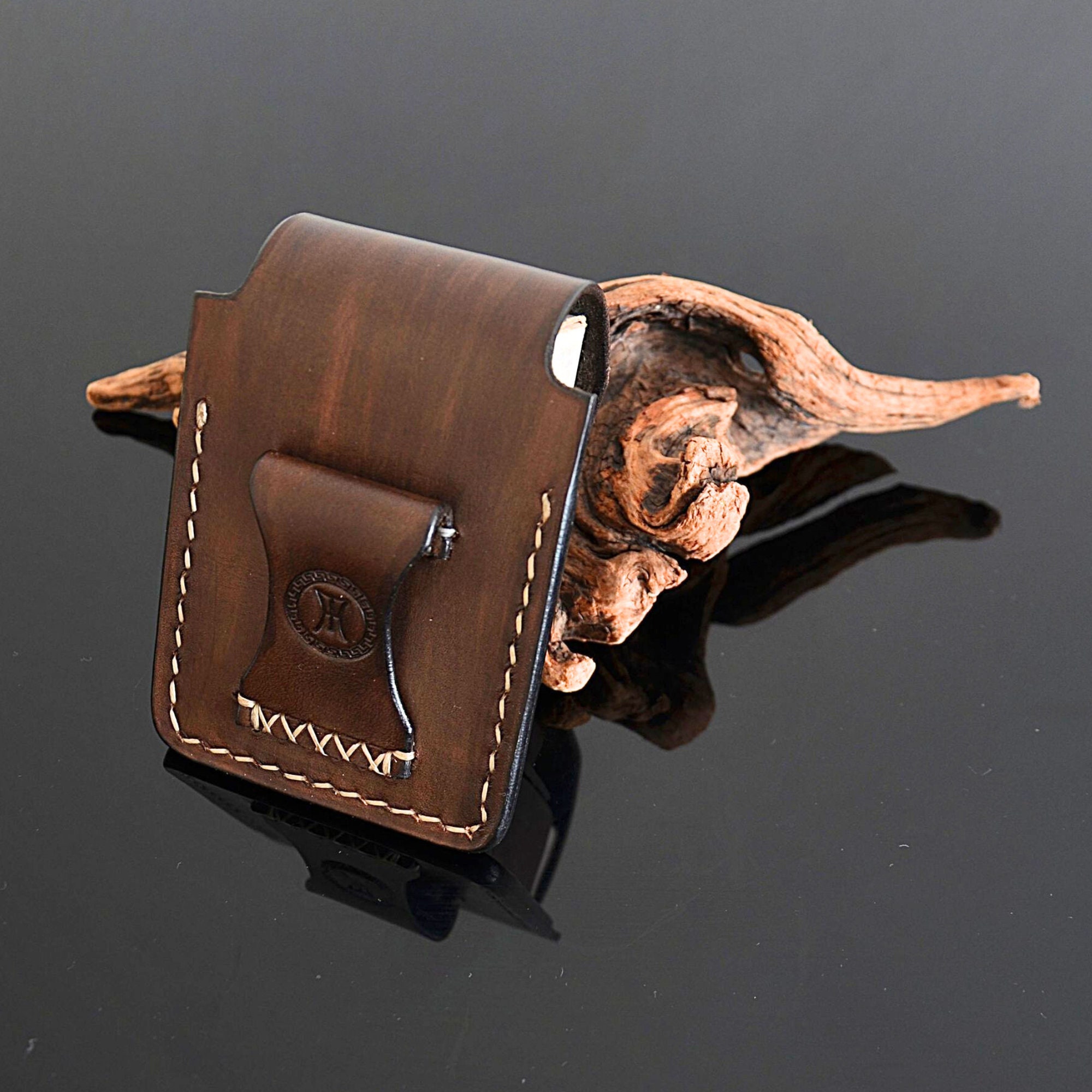 womens leather cigarette case with lighter holder and (Black) by Improving Lifestyles, Size: 3.5 x 5.5 ensuring no horrible odors even after long Womens Leather Cigarette Case &