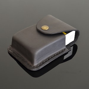 Portasigarette in vera pelle premium, per sigarette King Size 100 Slim Size, personalizzato
