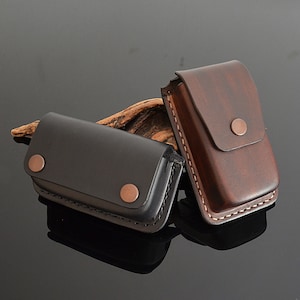 Genuine Leather Insulin Pump Pouch Belt Clip Case Holder for Dana I