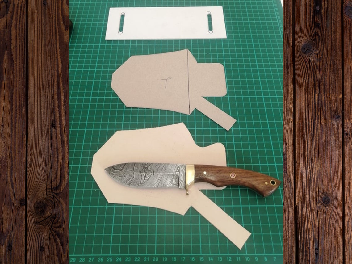 Horizontal Knife Sheath Custom Belt Knife Fixed Blade Leather Etsy