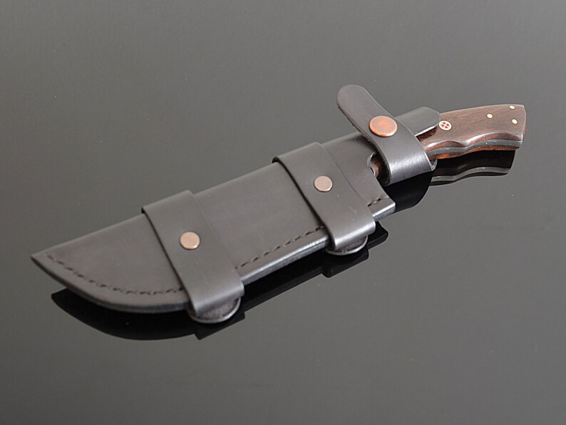 Horizontal Knife Sheath Custom Belt Knife Fixed Blade Leather Etsy