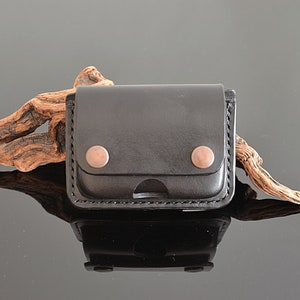 real leather handmade insulin pump belt pouch