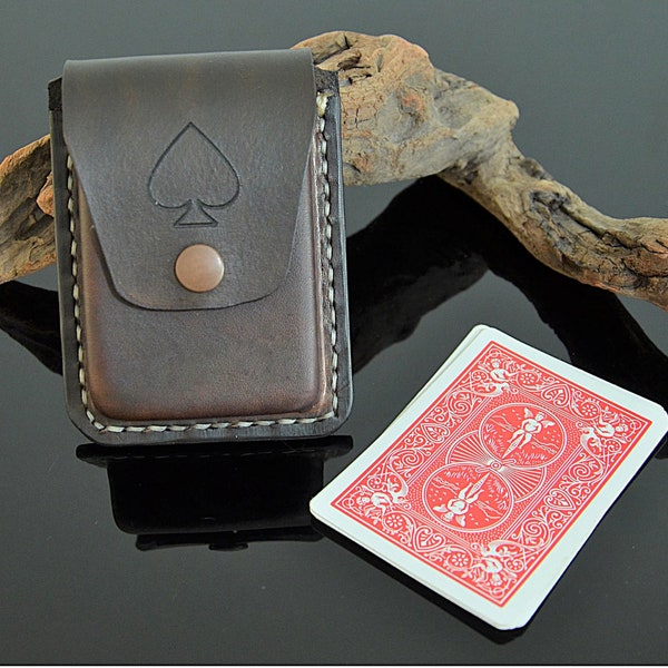 Leather Deck Box Etsy