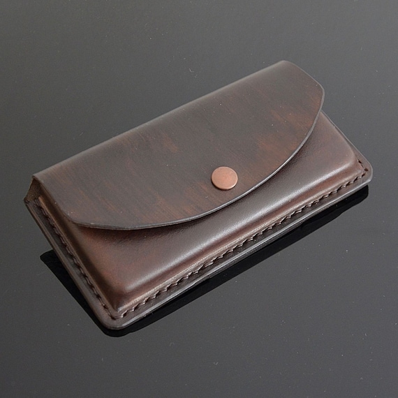 Hand Stitched Leather Phone Case with Belt Loop - Custom Fit