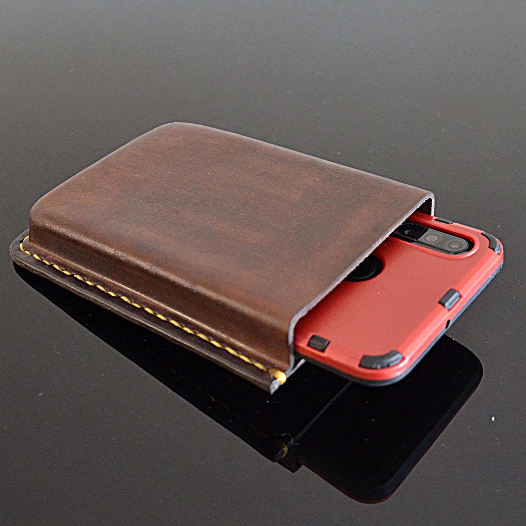 BELTRON Handy-Holster Aus Echtem Leder – Gürteltasche Mit Magnetverschluss Für Große Smartphones Wie IPhone 15/16 Pro Max, Galaxy S24 Ultra, Z Fold (Gürtel Bis 5,7 Cm Breit)