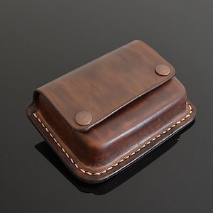 Cinturón de cuero personalizado, bolsa EDC para bushcraft
