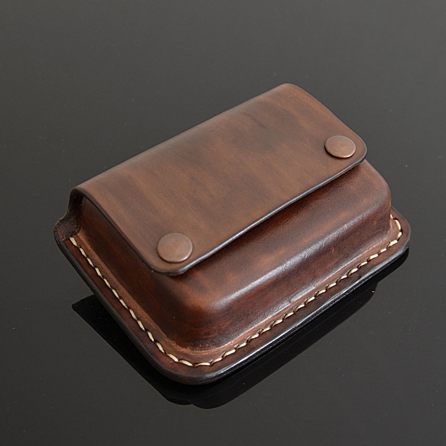 Custom Leather Belt EDC Bushcraft Pouch