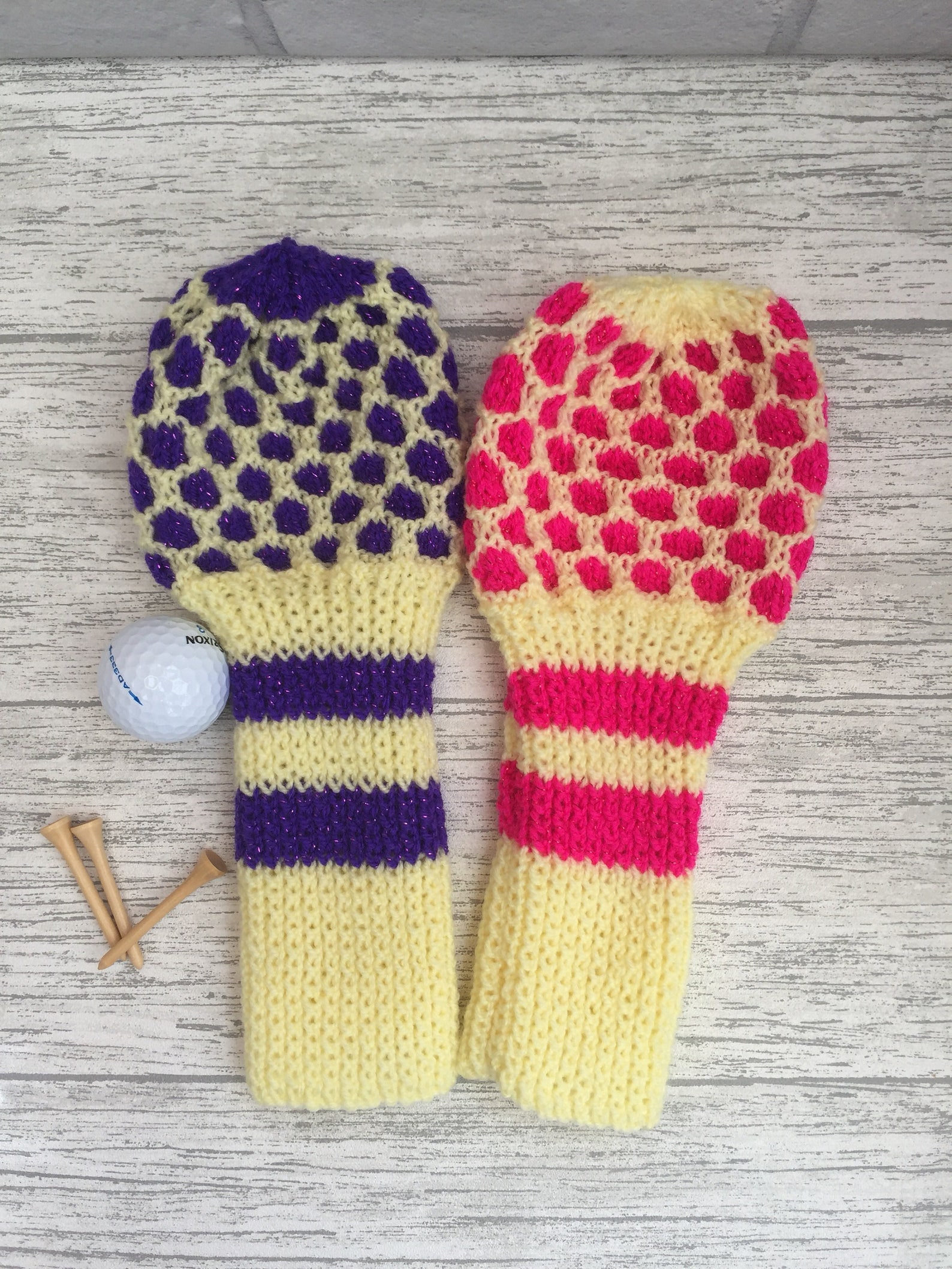 Golf Head Cover, Golf Club Head Cover Set, Knit Headcovers, Golf Head