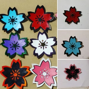 Sakura blossom hair clips