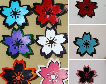 Sakura blossom hair clips