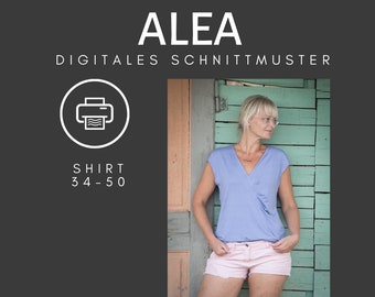 Alea - sewing pattern ladies shirt 34-50