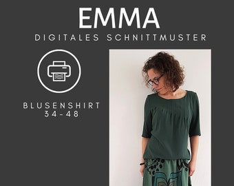 Emma - Schnittmuster Damen Bluse 34-48 (deutsch)